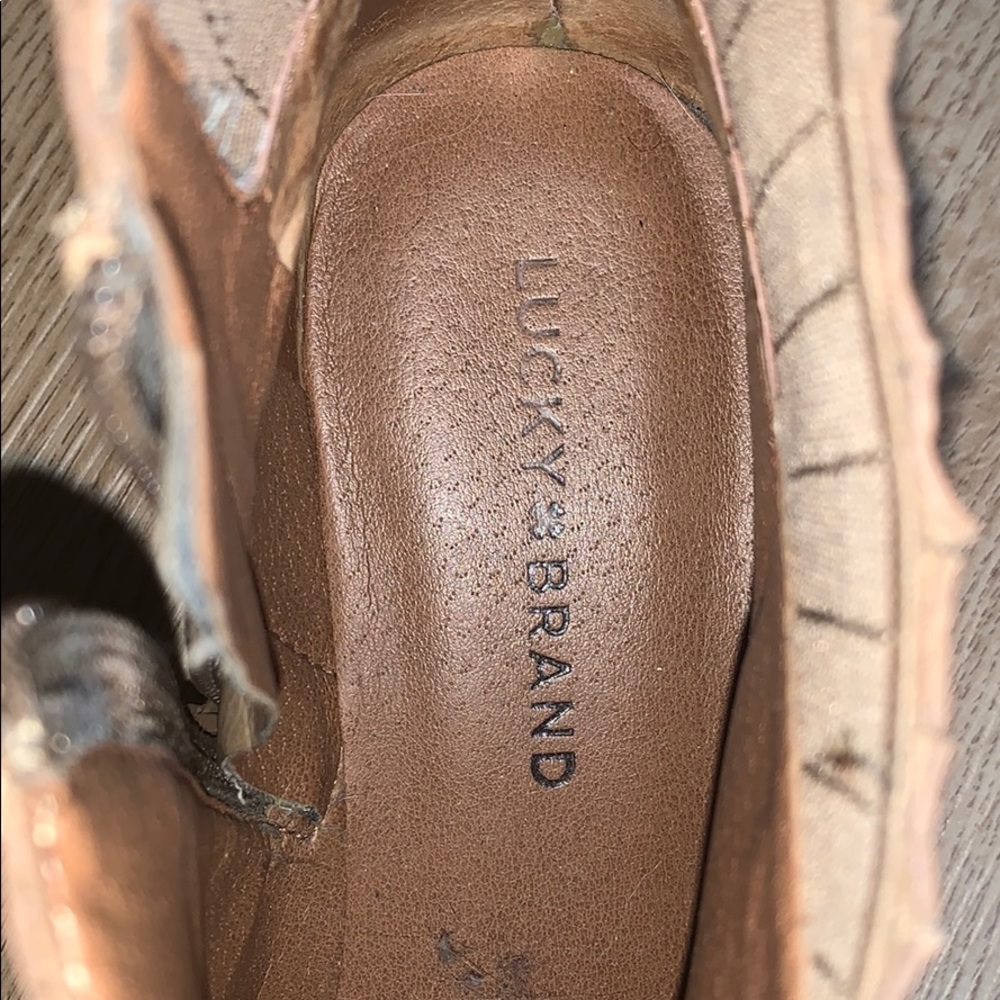 Lucky Brand Tan Booties - Picture 4 of 8
